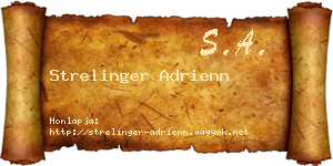 Strelinger Adrienn névjegykártya